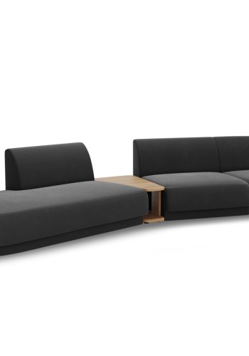 MICADONI  Modulsofa i flyel, venstre, Miley, 4 seter, 360x167x70