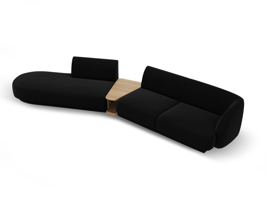 MICADONI  Modulsofa i flyel, venstre, Miley, 4 seter, 360x167x70