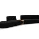 MICADONI  Modulsofa i flyel, venstre, Miley, 4 seter, 360x167x70