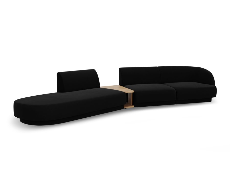 MICADONI  Modulsofa i flyel, venstre, Miley, 4 seter, 360x167x70