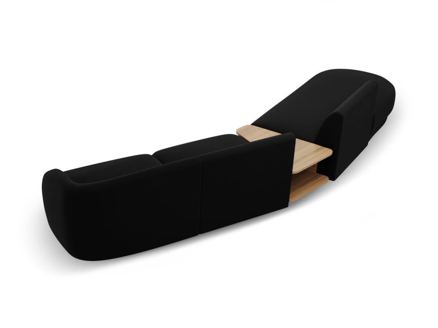 MICADONI  Modulsofa i flyel, venstre, Miley, 4 seter, 360x167x70