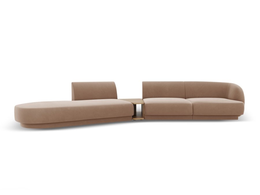 MICADONI  Modulsofa i flyel, venstre, Miley, 4 seter, 360x167x70