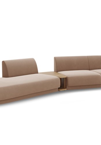 MICADONI  Modulsofa i flyel, venstre, Miley, 4 seter, 360x167x70