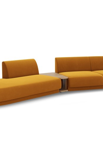 MICADONI  Modulsofa i flyel, venstre, Miley, 4 seter, 360x167x70