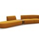 MICADONI  Modulsofa i flyel, venstre, Miley, 4 seter, 360x167x70