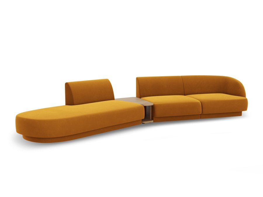 MICADONI  Modulsofa i flyel, venstre, Miley, 4 seter, 360x167x70