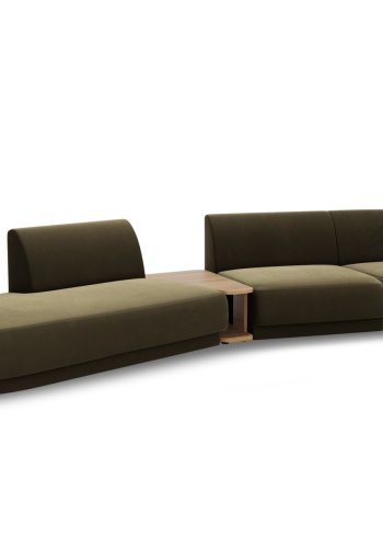 MICADONI  Modulsofa i flyel, venstre, Miley, 4 seter, 360x167x70