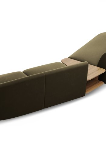 MICADONI  Modulsofa i flyel, venstre, Miley, 4 seter, 360x167x70