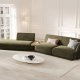 MICADONI  Modulsofa i flyel, venstre, Miley, 4 seter, 360x167x70