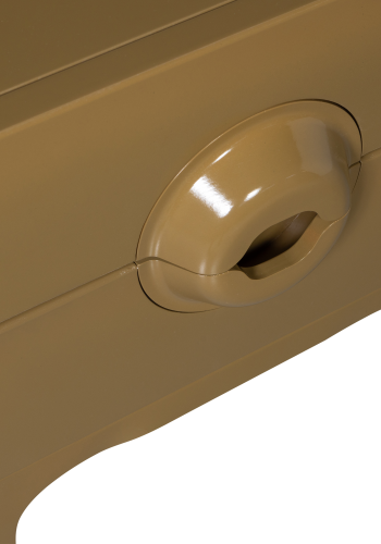 WOOOD MERGE KOMMODE/NATBORD MED 2 SKUFFER TR HONNINGGUL