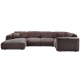 WOOOD CLOUD HJRNESOFA HJREVVET CHENILLE VARM BRUN