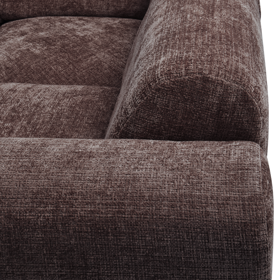 WOOOD CLOUD HJRNESOFA HJREVVET CHENILLE VARM BRUN