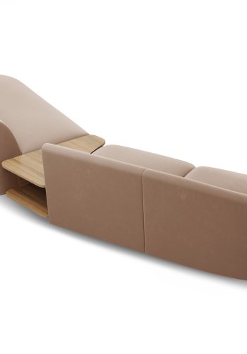 MICADONI  Modulsofa i flyel til hyre, «Miley», 4 seter, 360x167x70