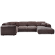 WOOOD CLOUD HJRNESOFA VENSTREVVET CHENILLE VARM BRUN
