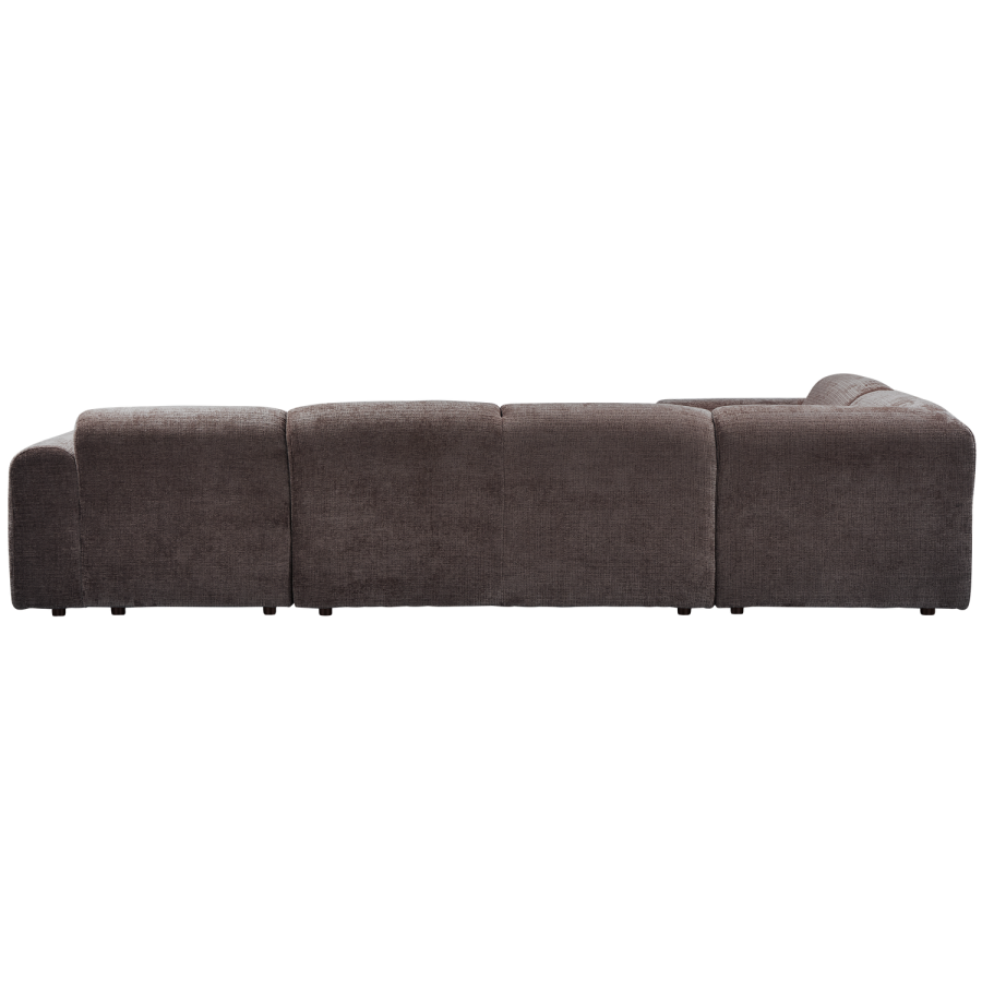 WOOOD CLOUD HJRNESOFA VENSTREVVET CHENILLE VARM BRUN