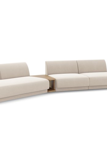 MICADONI  Modulsofa i flyel, venstre, Miley, 5 seter, 425x137x70
