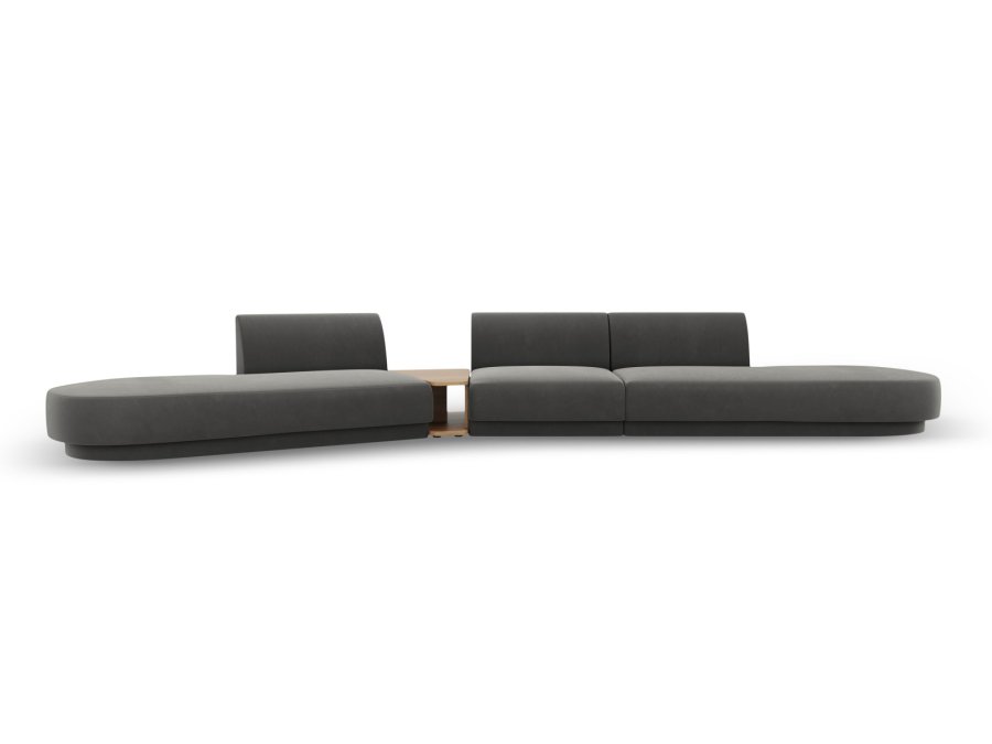 MICADONI  Modulsofa i flyel, venstre, Miley, 5 seter, 425x137x70