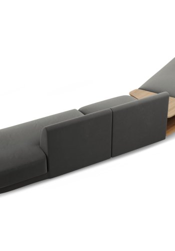 MICADONI  Modulsofa i flyel, venstre, Miley, 5 seter, 425x137x70