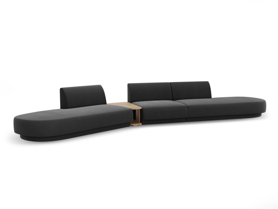 MICADONI  Modulsofa i flyel, venstre, Miley, 5 seter, 425x137x70
