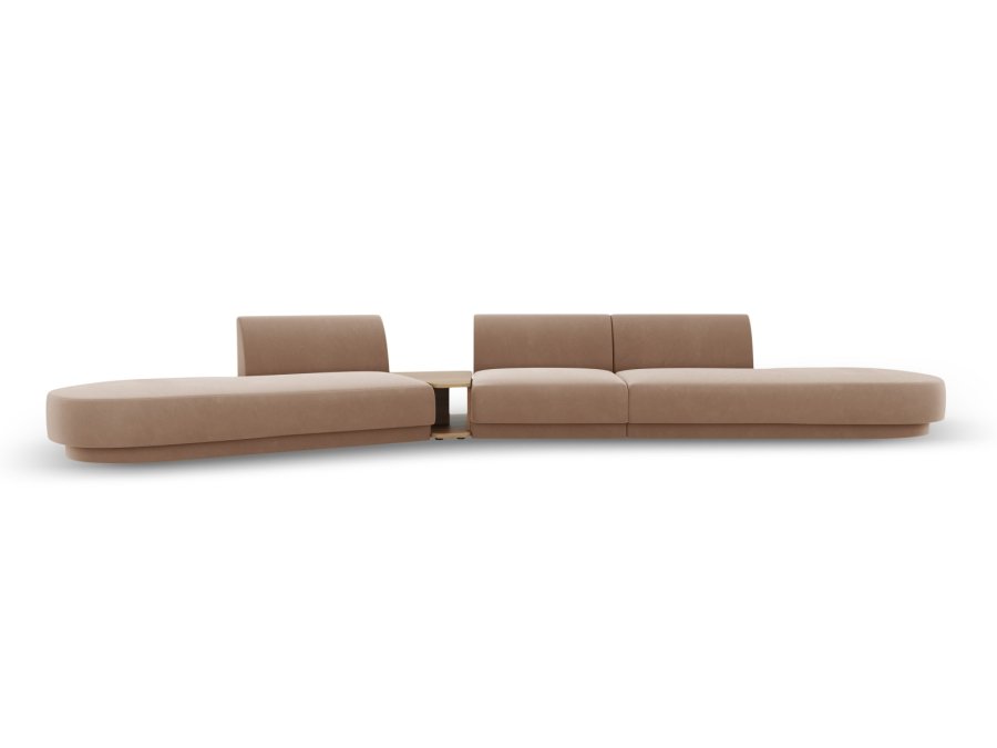 MICADONI  Modulsofa i flyel, venstre, Miley, 5 seter, 425x137x70