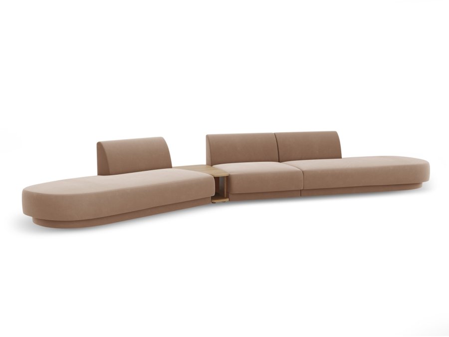 MICADONI  Modulsofa i flyel, venstre, Miley, 5 seter, 425x137x70