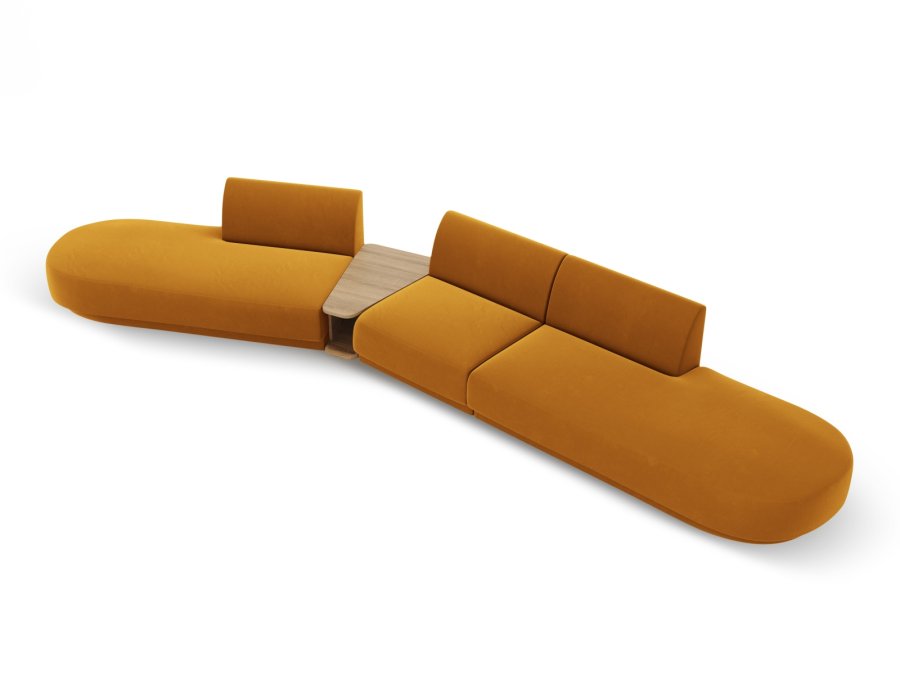 MICADONI  Modulsofa i flyel, venstre, Miley, 5 seter, 425x137x70