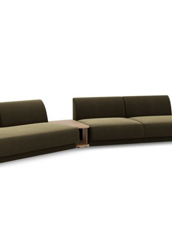 MICADONI  Modulsofa i flyel, venstre, Miley, 5 seter, 425x137x70