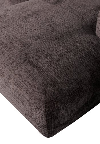 WOOOD CLOUD Schäslongsoffa höger Chenille varmbrun