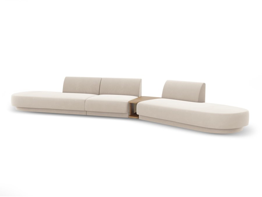 MICADONI  Modulsofa i flyel til hyre, Miley, 5 seter, 425x137x70