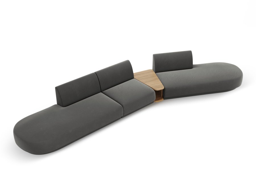MICADONI  Modulsofa i flyel til hyre, Miley, 5 seter, 425x137x70