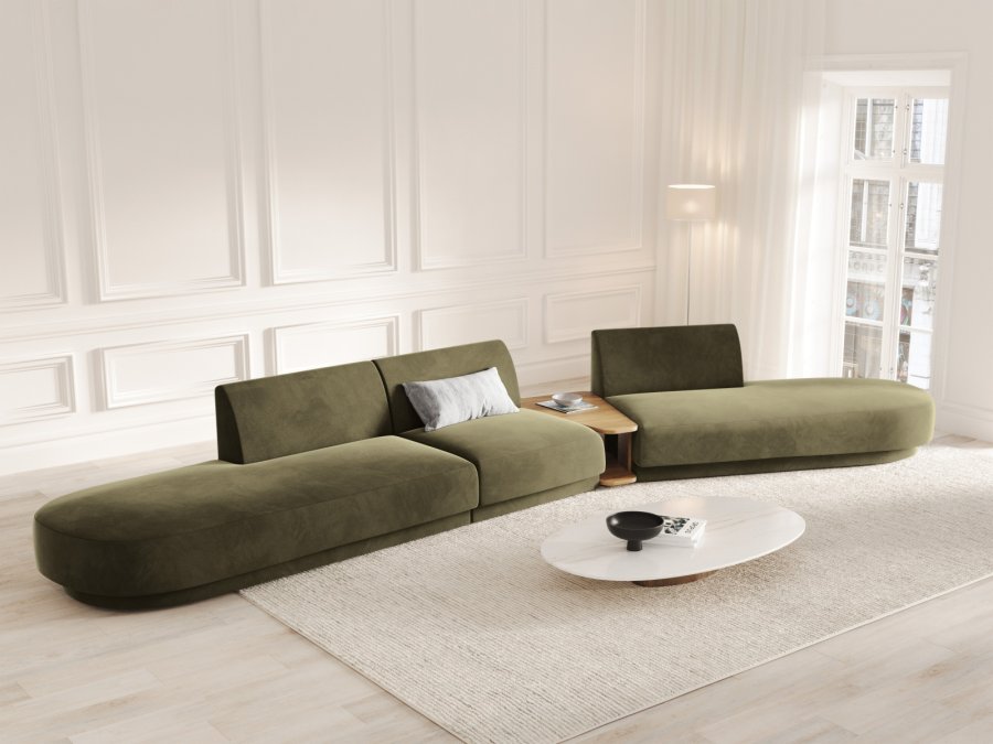 MICADONI  Modulsofa i flyel til hyre, Miley, 5 seter, 425x137x70