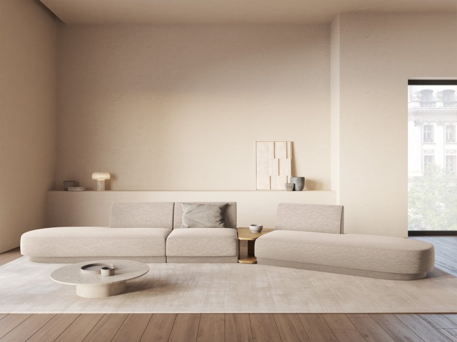 MICADONI  Modulsofa til hyre, Miley, 5 seter, 425x137x70