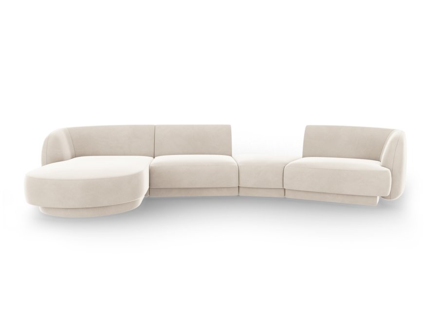 MICADONI  Modulsofa i flyel, venstre, Miley, 4 seter, 320x132x70