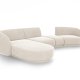 MICADONI  Modulsofa i flyel, venstre, Miley, 4 seter, 320x132x70