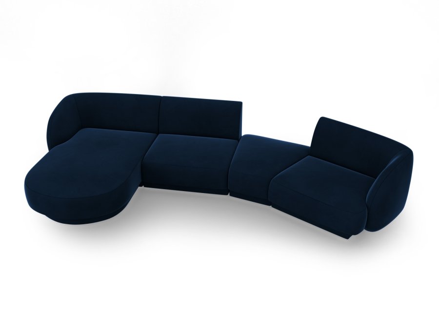 MICADONI  Modulsofa i flyel, venstre, Miley, 4 seter, 320x132x70