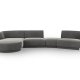 MICADONI  Modulsofa i flyel, venstre, Miley, 4 seter, 320x132x70