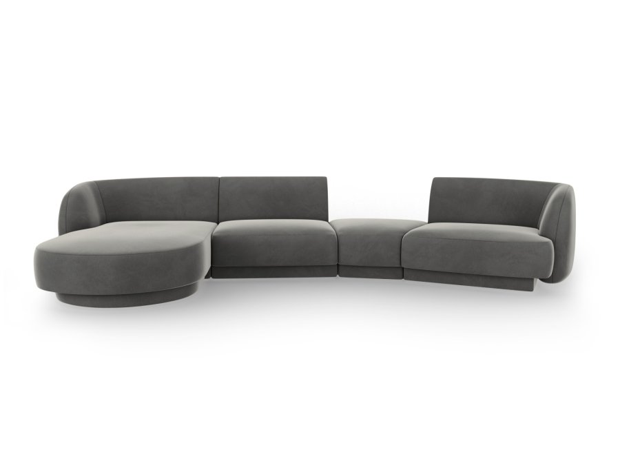 MICADONI  Modulsofa i flyel, venstre, Miley, 4 seter, 320x132x70
