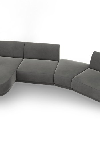MICADONI  Modulsofa i flyel, venstre, Miley, 4 seter, 320x132x70