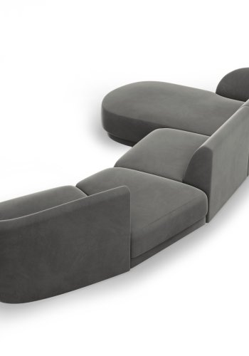 MICADONI  Modulsofa i flyel, venstre, Miley, 4 seter, 320x132x70