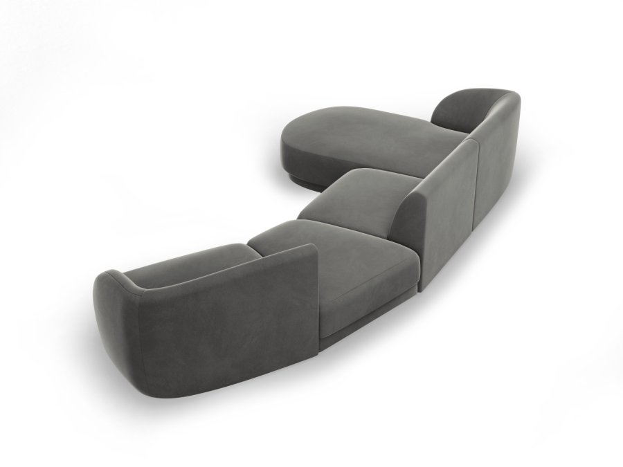 MICADONI  Modulsofa i flyel, venstre, Miley, 4 seter, 320x132x70