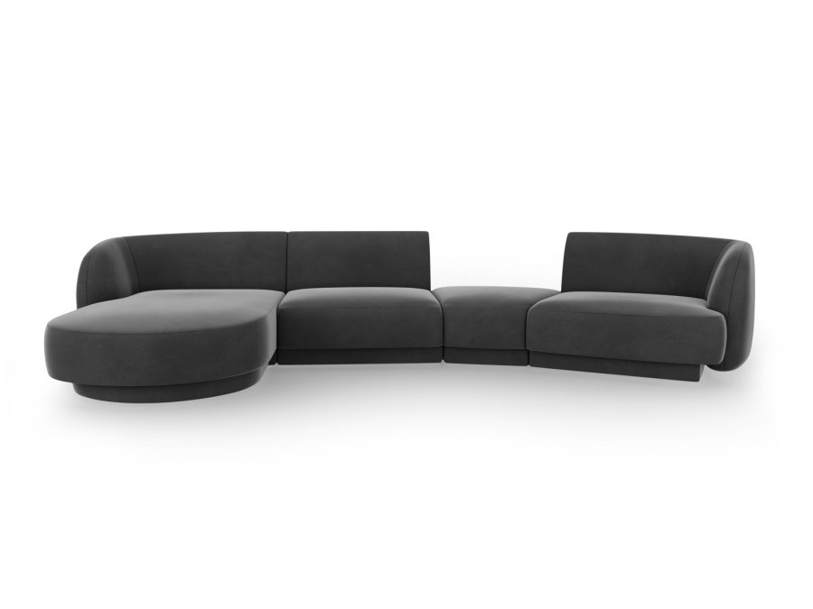 MICADONI  Modulsofa i flyel, venstre, Miley, 4 seter, 320x132x70