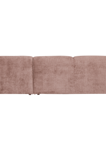 WOOOD CLOUD Schäslongsoffa Höger Chenille Taupe/Rosa