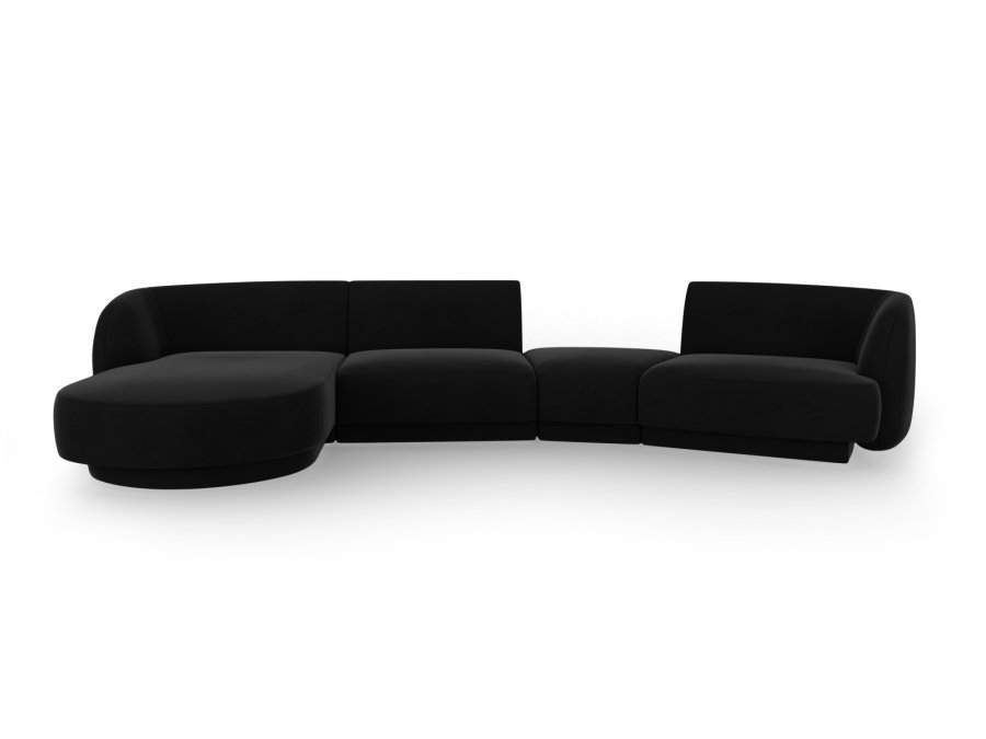 MICADONI  Modulsofa i flyel, venstre, Miley, 4 seter, 320x132x70