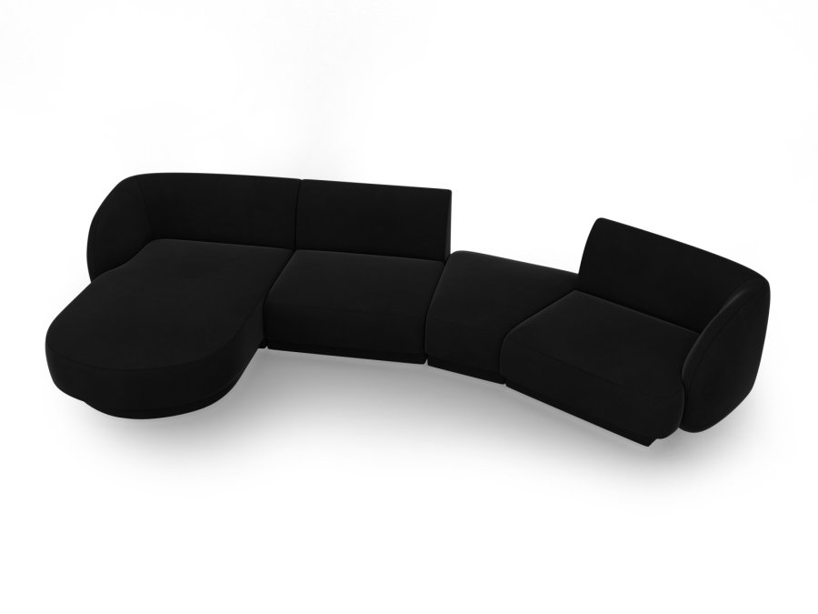 MICADONI  Modulsofa i flyel, venstre, Miley, 4 seter, 320x132x70