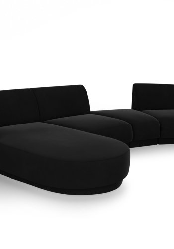 MICADONI  Modulsofa i flyel, venstre, Miley, 4 seter, 320x132x70