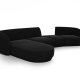 MICADONI  Modulsofa i flyel, venstre, Miley, 4 seter, 320x132x70