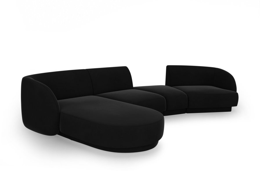 MICADONI  Modulsofa i flyel, venstre, Miley, 4 seter, 320x132x70