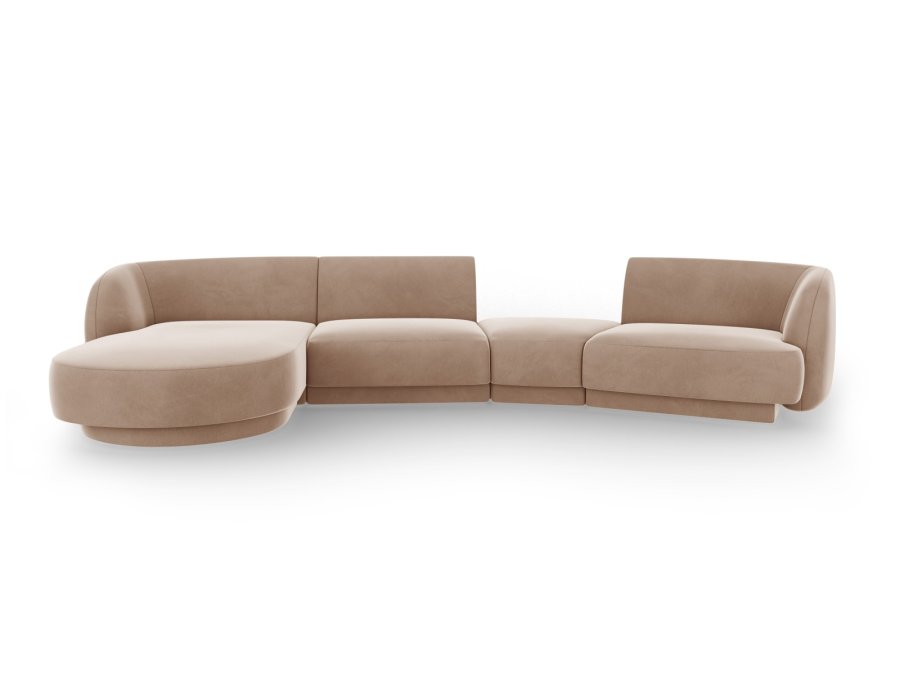 MICADONI  Modulsofa i flyel, venstre, Miley, 4 seter, 320x132x70