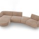 MICADONI  Modulsofa i flyel, venstre, Miley, 4 seter, 320x132x70