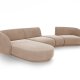 MICADONI  Modulsofa i flyel, venstre, Miley, 4 seter, 320x132x70